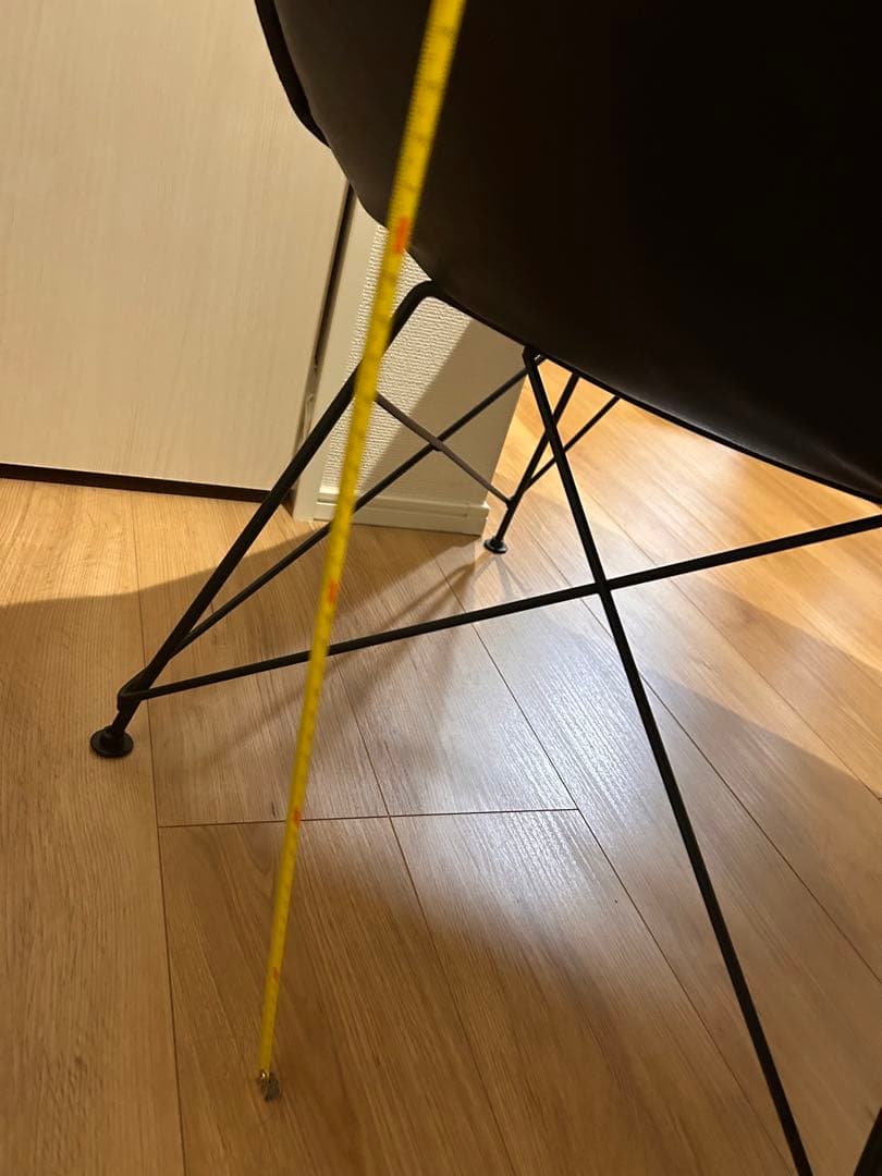 デザイナーズチェア ブラック レザー調 モダン 1人掛け