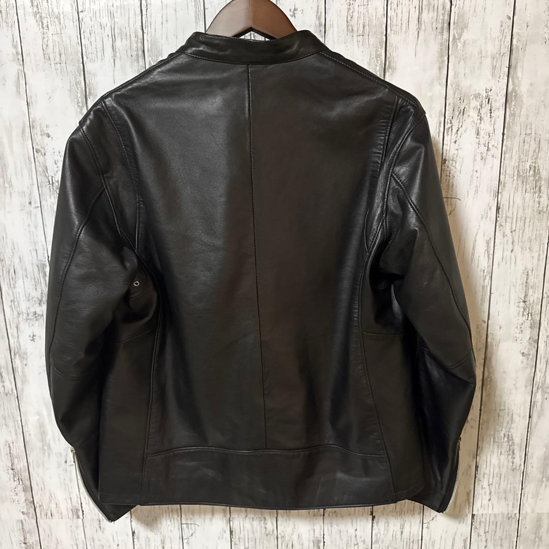 BEAUTY&YOUTH ブラックレザーシングルライダース　本革