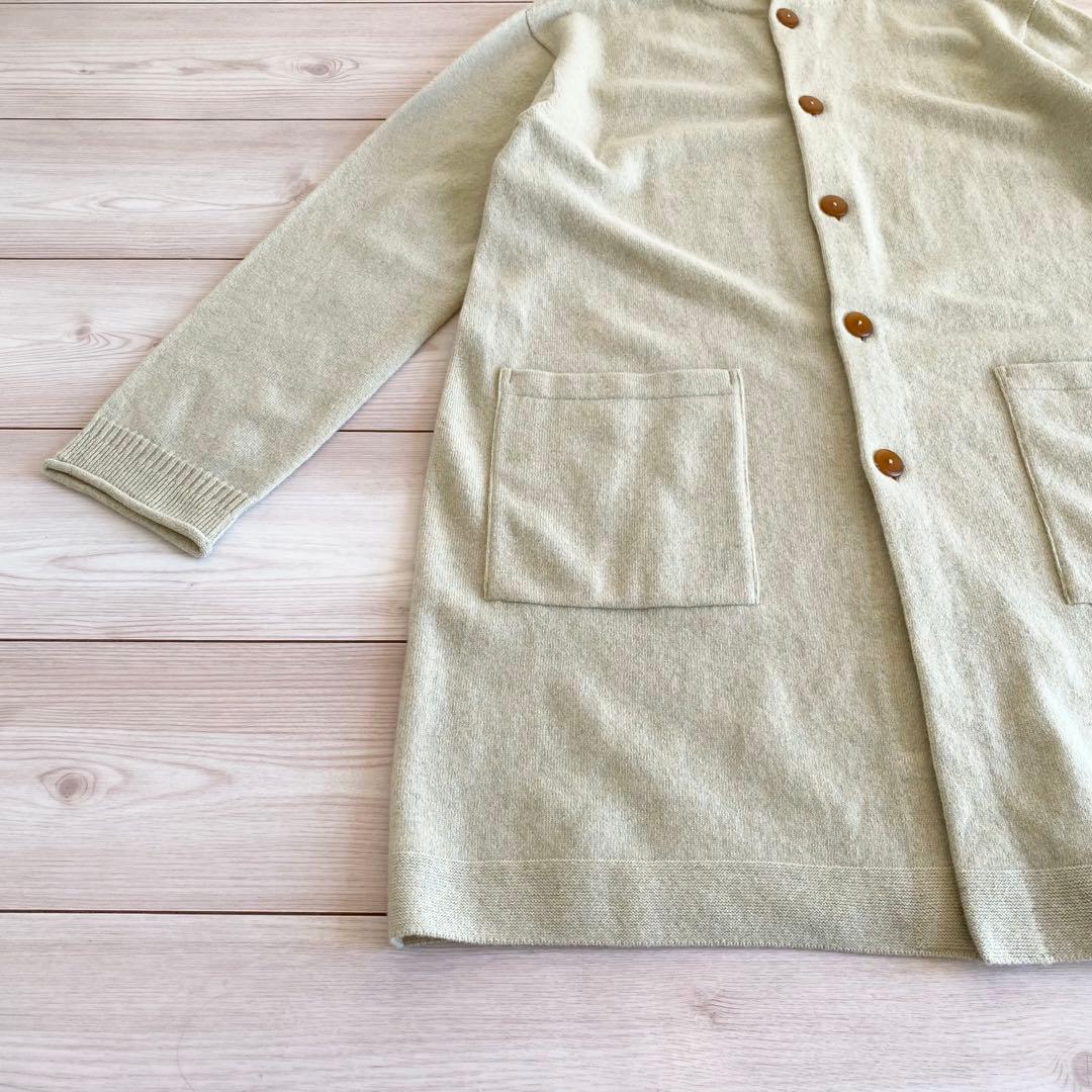 美品 よそおい掲載 2024秋冬 パラスパレス ラムウール ロングカーディガン