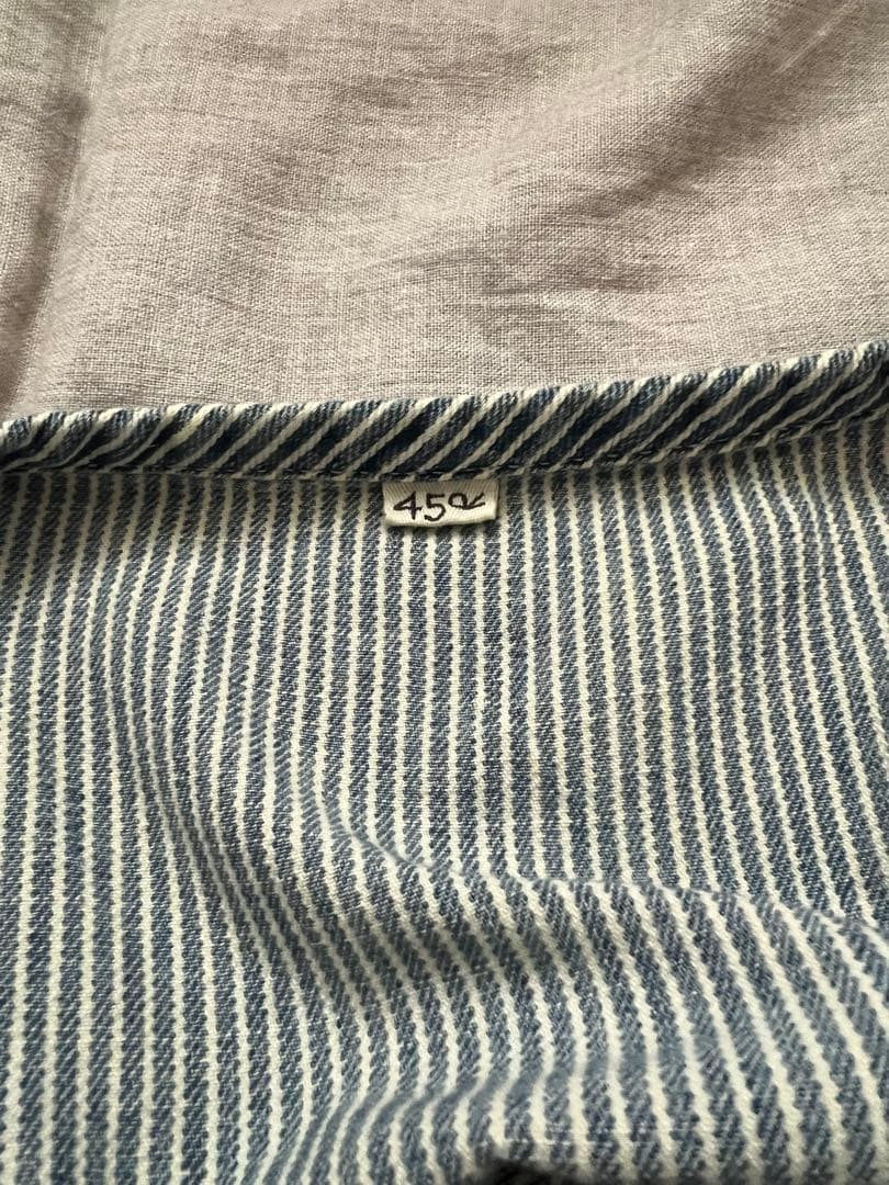 45R 45プチデニム‪✕‬レースのフレアキャミ ヒッコリー