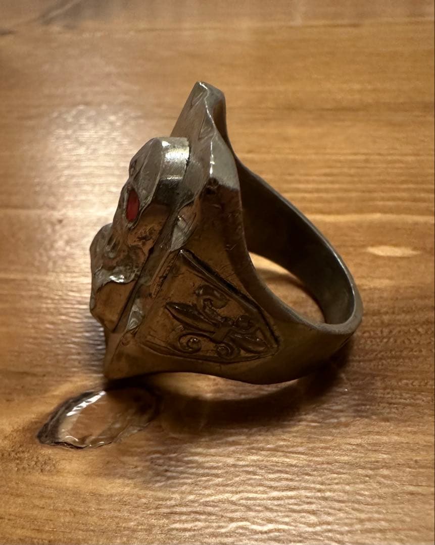 まちゃあき　メキシカンリング　バイカー　スカル　40s 50s