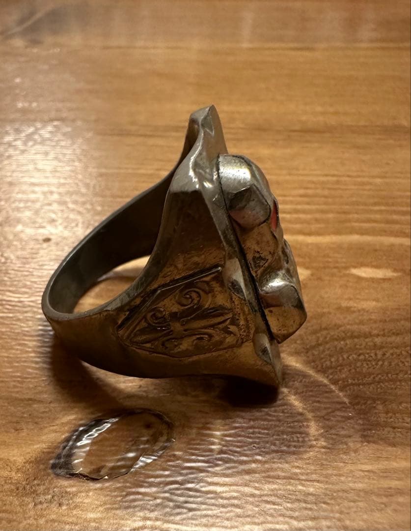 まちゃあき　メキシカンリング　バイカー　スカル　40s 50s