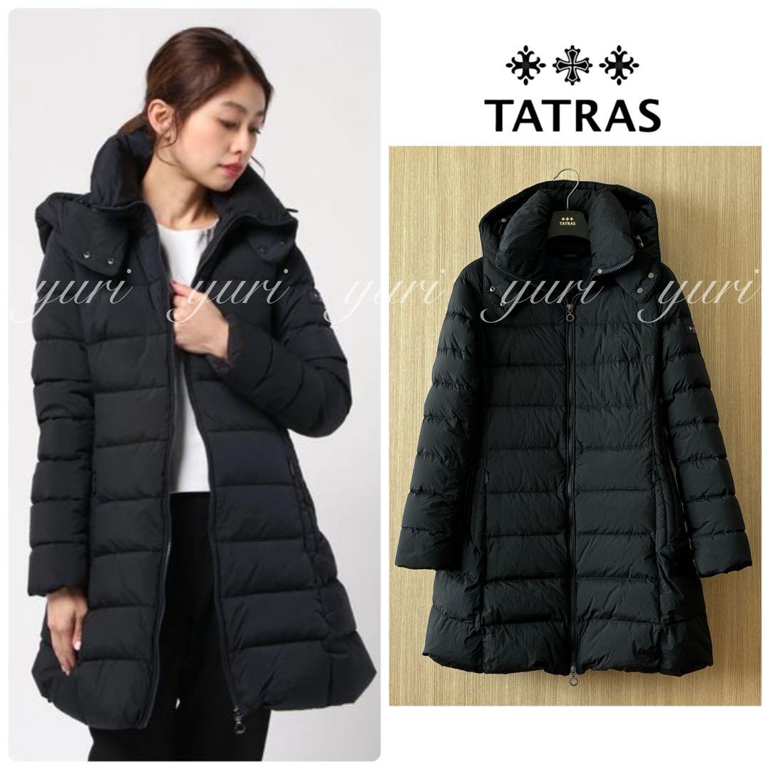 【1194】タトラス　フード付きロングダウンコート　ポリテアマ　大きいサイズ