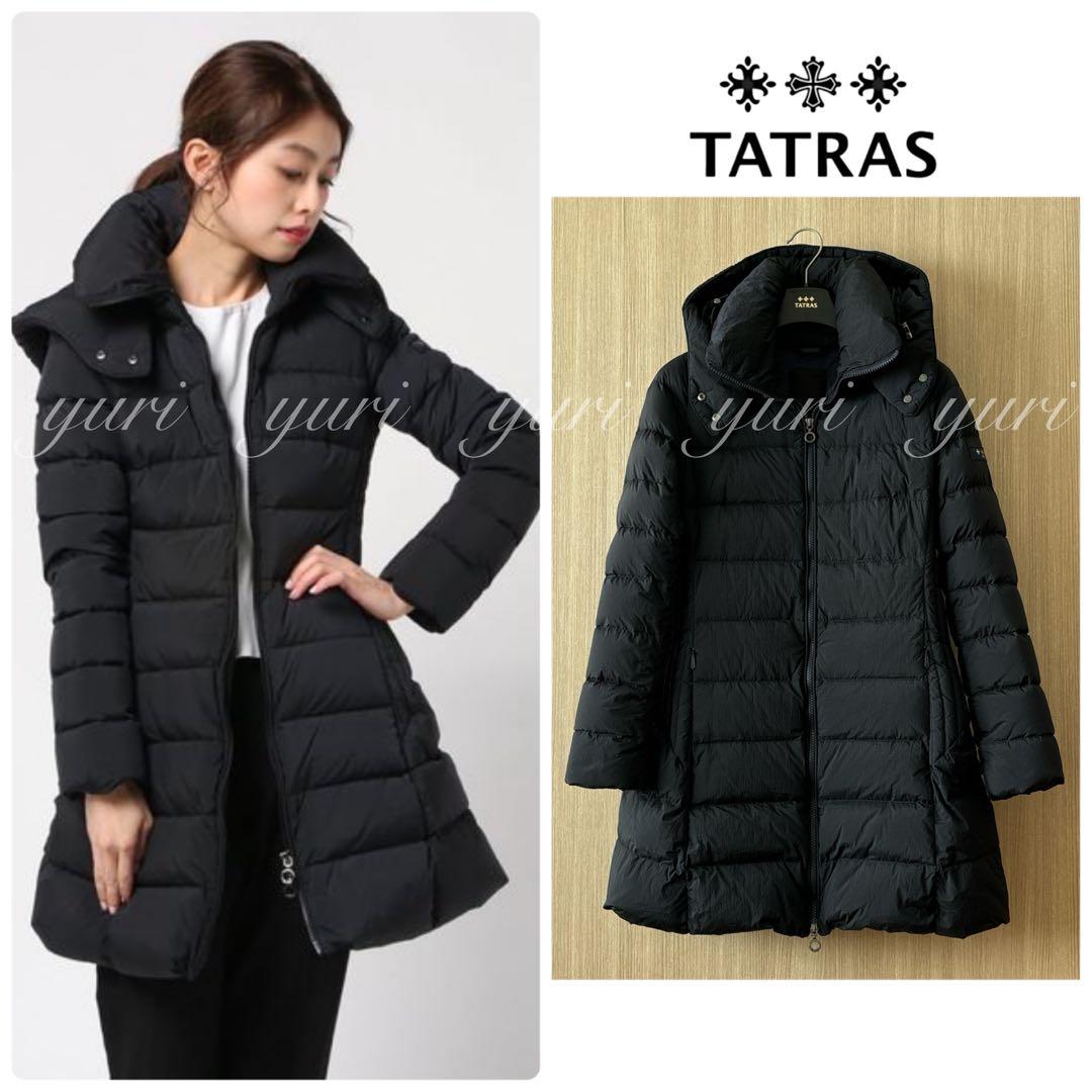 【1194】タトラス　フード付きロングダウンコート　ポリテアマ　大きいサイズ