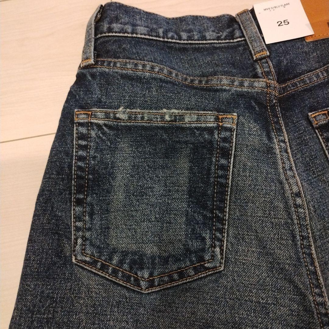 【新品未使用】MOUSSY MVS FLARE ブーツカット フレア 25インチ