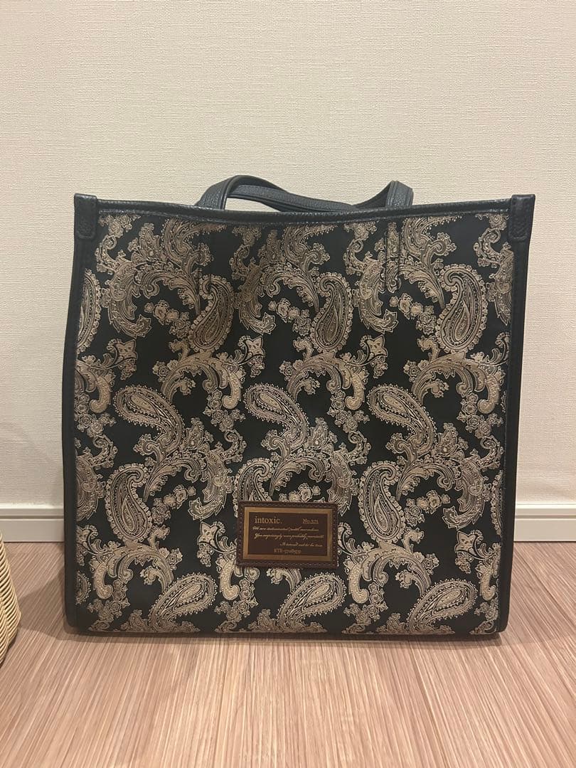 intoxic イントキシック　ペイズリー柄トートバッグ
