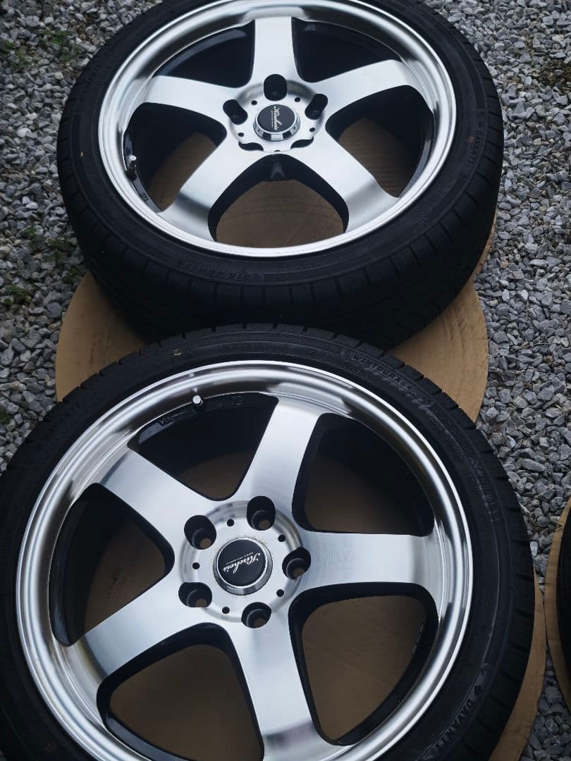 17インチ シルバーアルミホイール 5スポーク