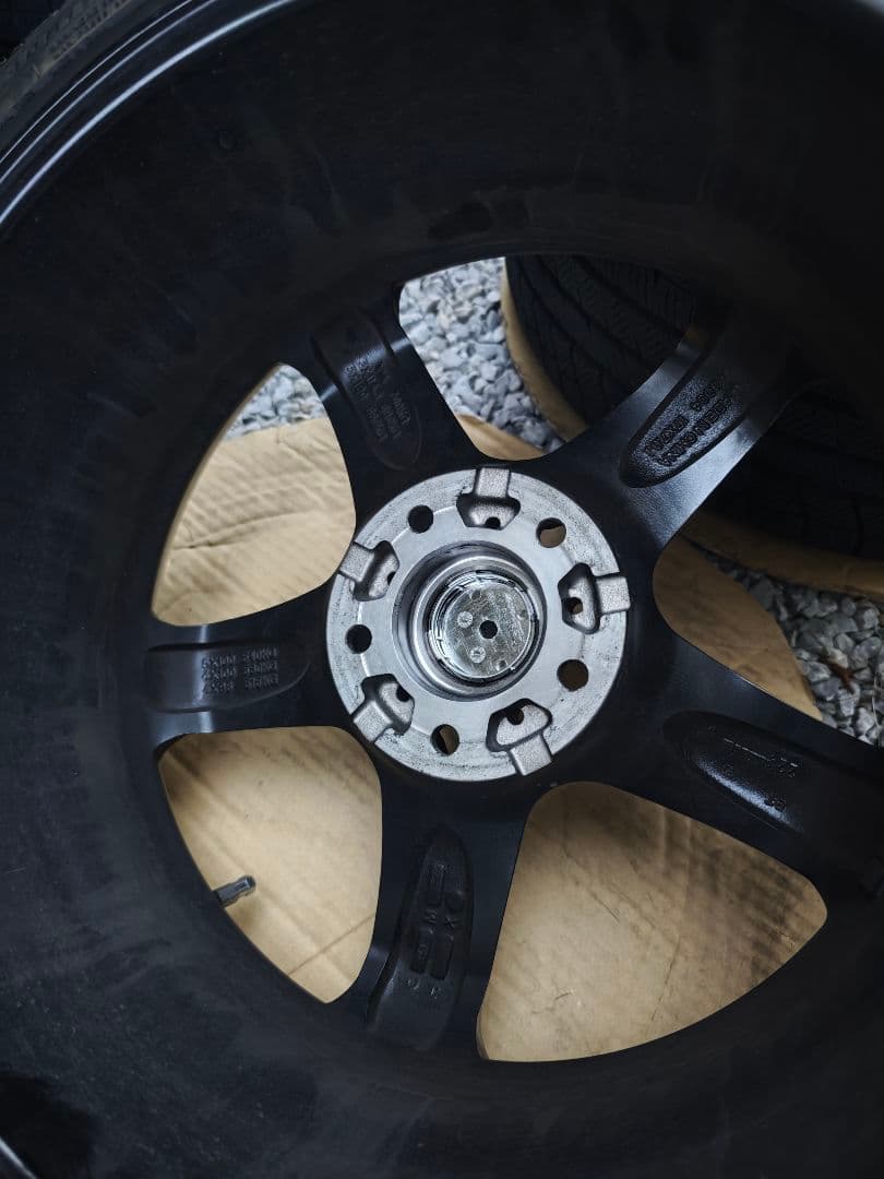 17インチ シルバーアルミホイール 5スポーク