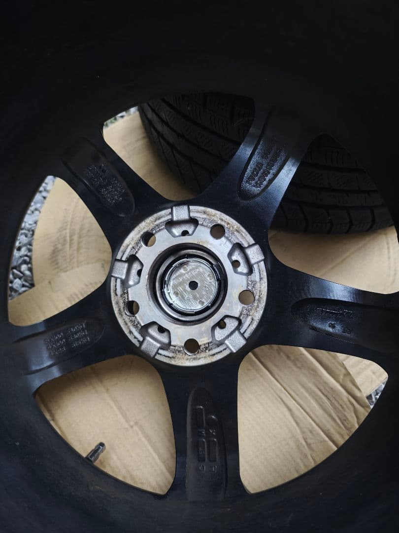 17インチ シルバーアルミホイール 5スポーク