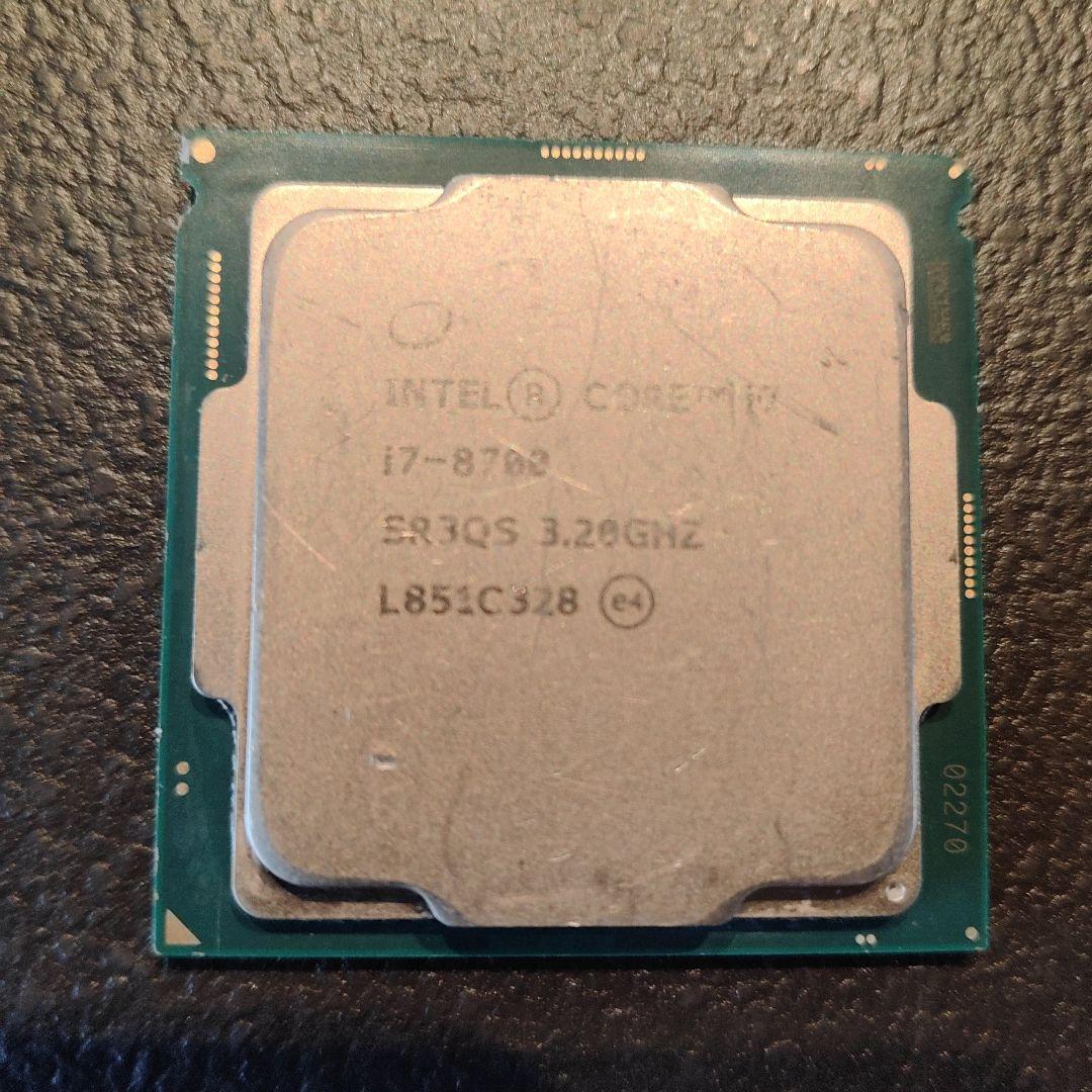 Intel Core i7-8700 CPU 3.20GHz　動作品