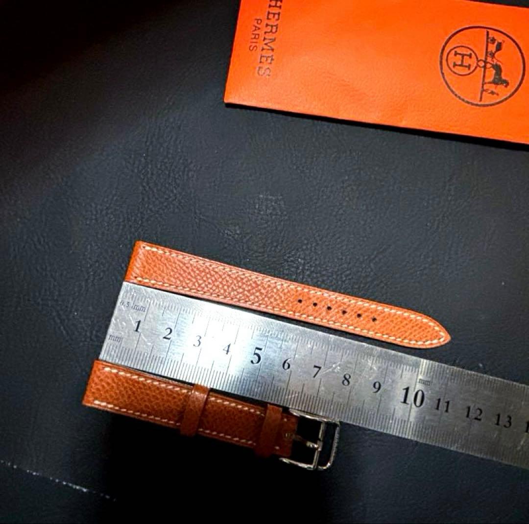 未使用　HERMES 時計　H ウォッチ　ベルト　レザー　ブラウン