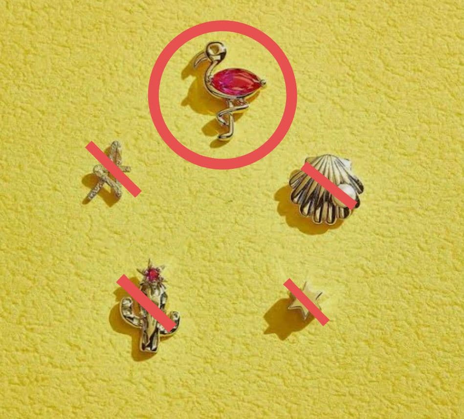 フラミンゴ STAR JEWELRY GIRL K10 スタッズ ピアス 片耳用