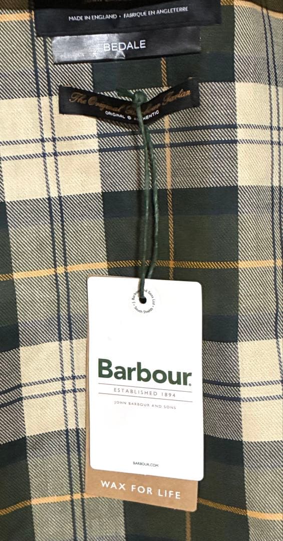 Barbour ビデイル 38 セージグリーン レギュラーフィット