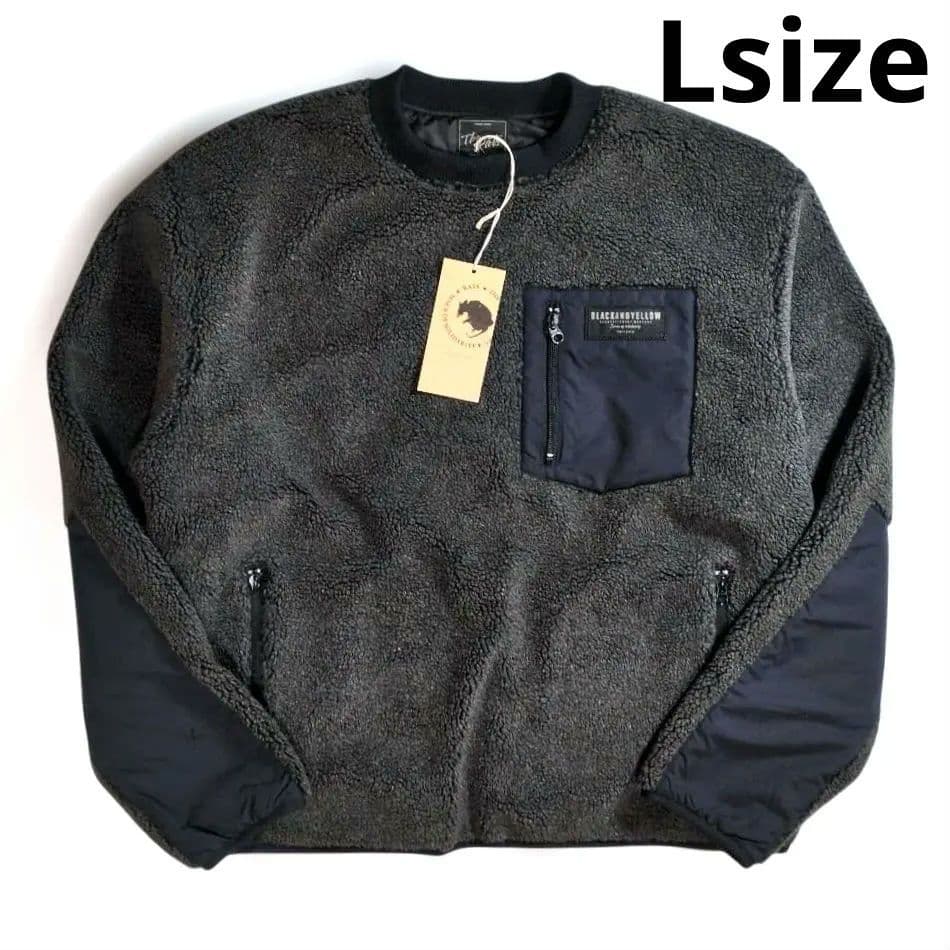 ↓RATS CREW NECK FLEECE CHARCOAL L タグ付未使用