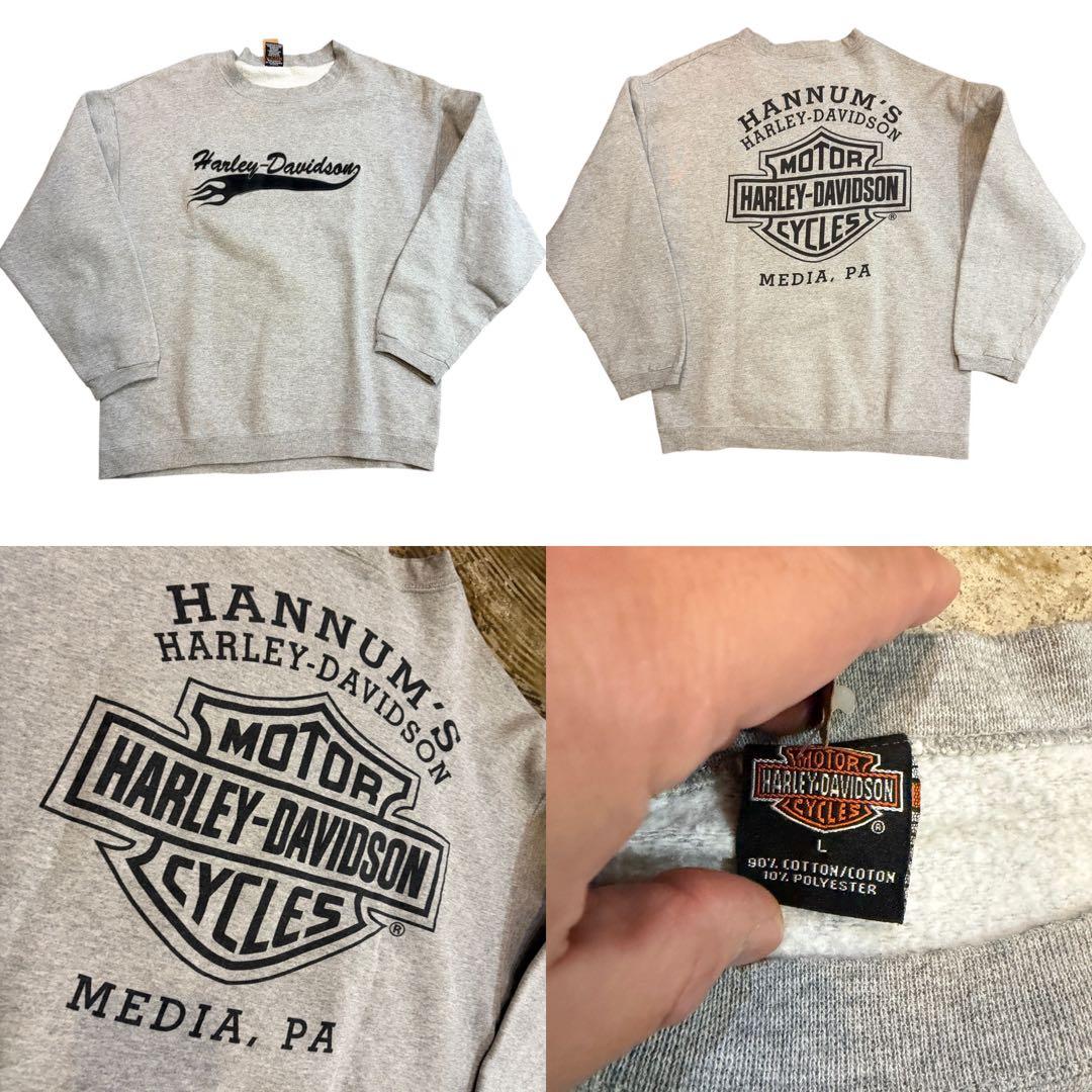 ビンテージ 90s ハーレーダビッドソン ハーレー スウェット l バイカー