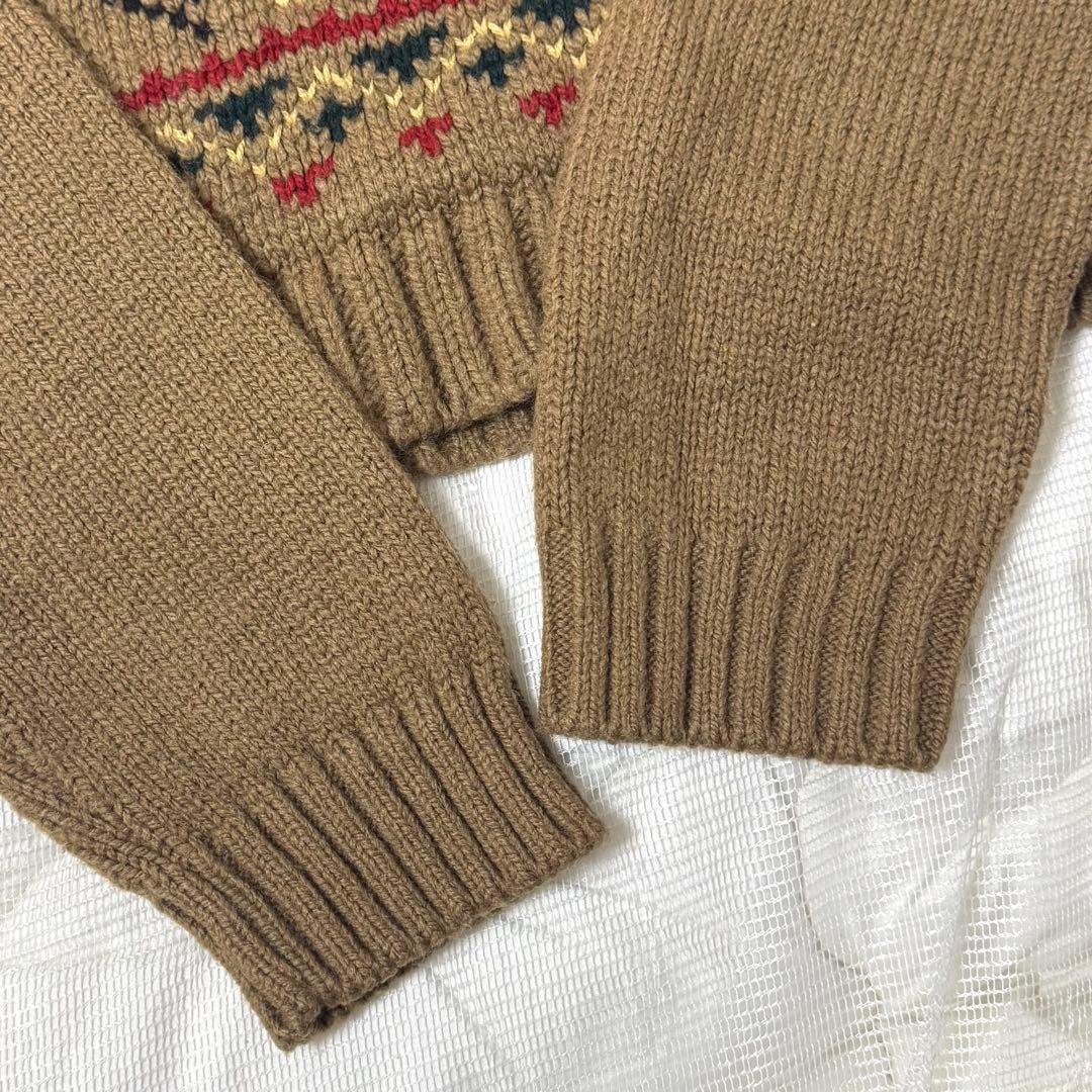 ドルチェアンドガッパーナ　ニット　カウチン　セーター　ノルディック　タートル