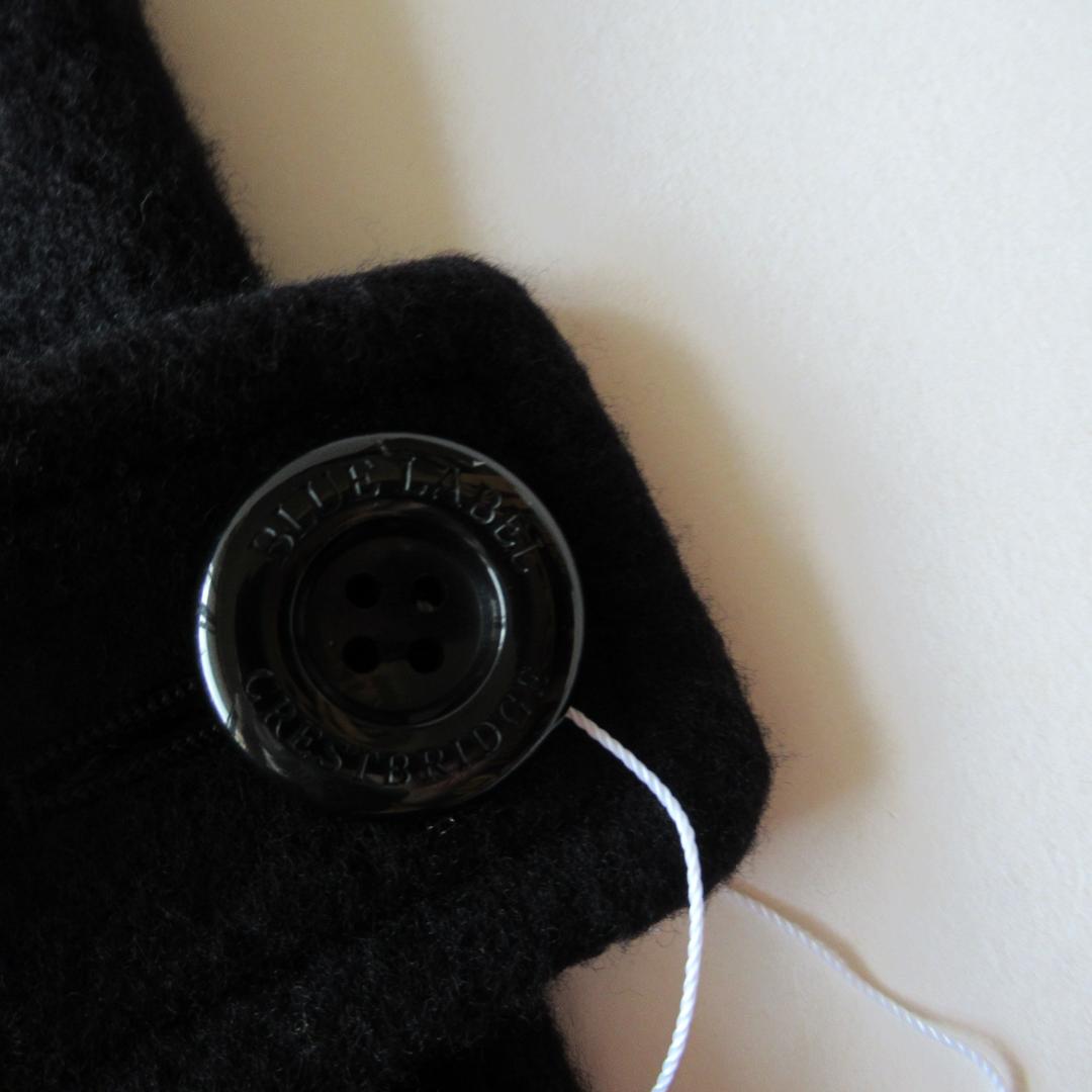 ブルーレーベルクレストブリッジ 新品ネイビー ショート ダッフルコート 38