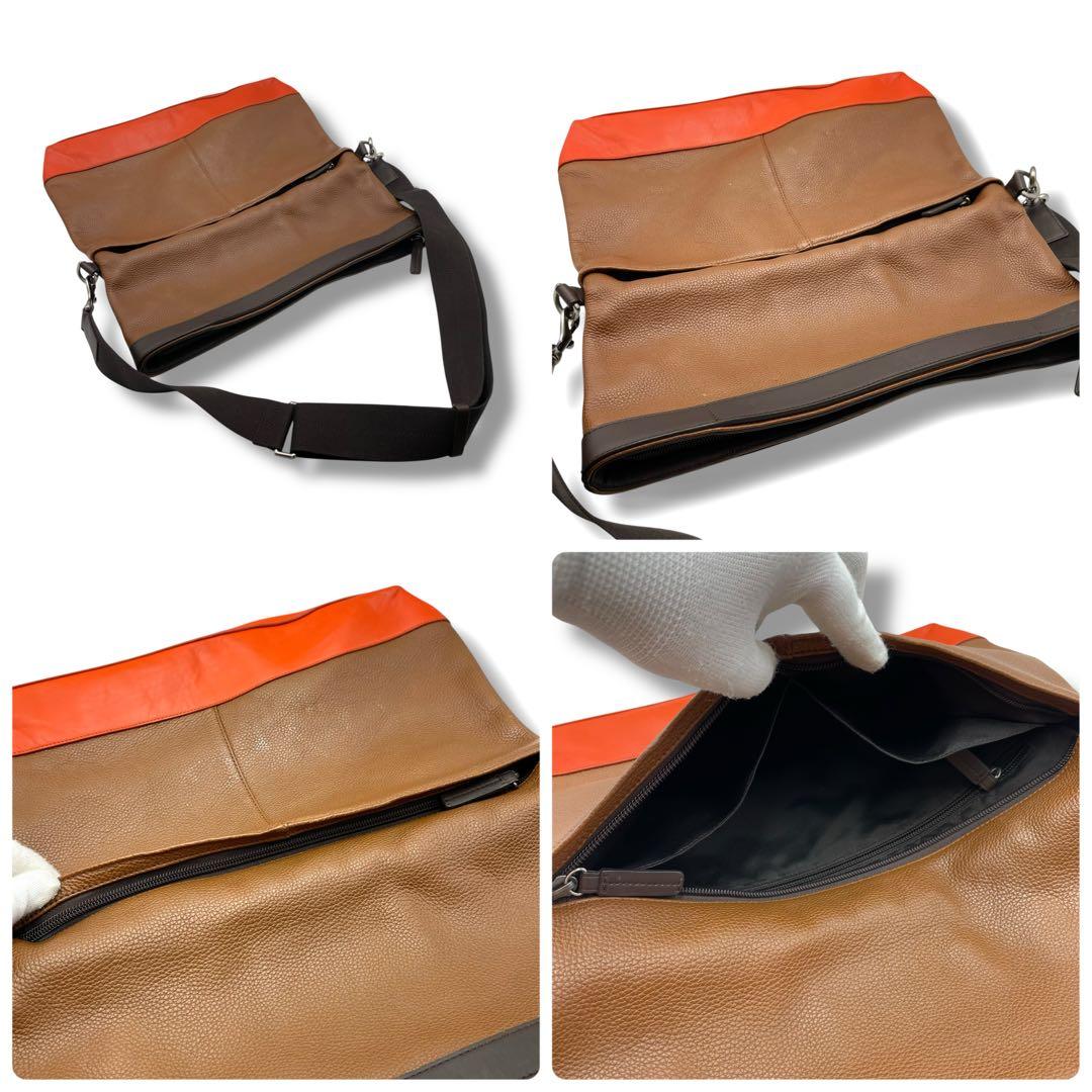 美品 COACH コーチ ショルダーバッグ メッセンジャー カムデン A4可
