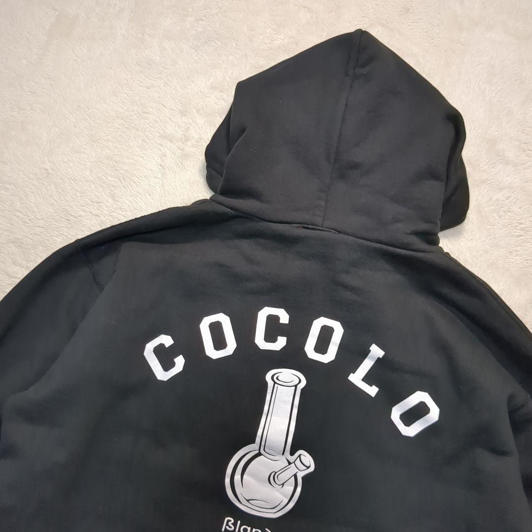 ✨美品！XL✨COCOLOBLAND BACK BONG HOODIE ブラック