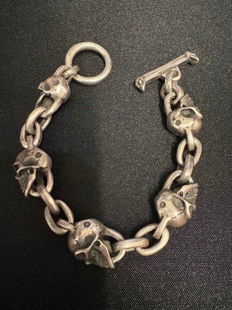 5スカルブレスレット　ガボールガボラトリータイプ