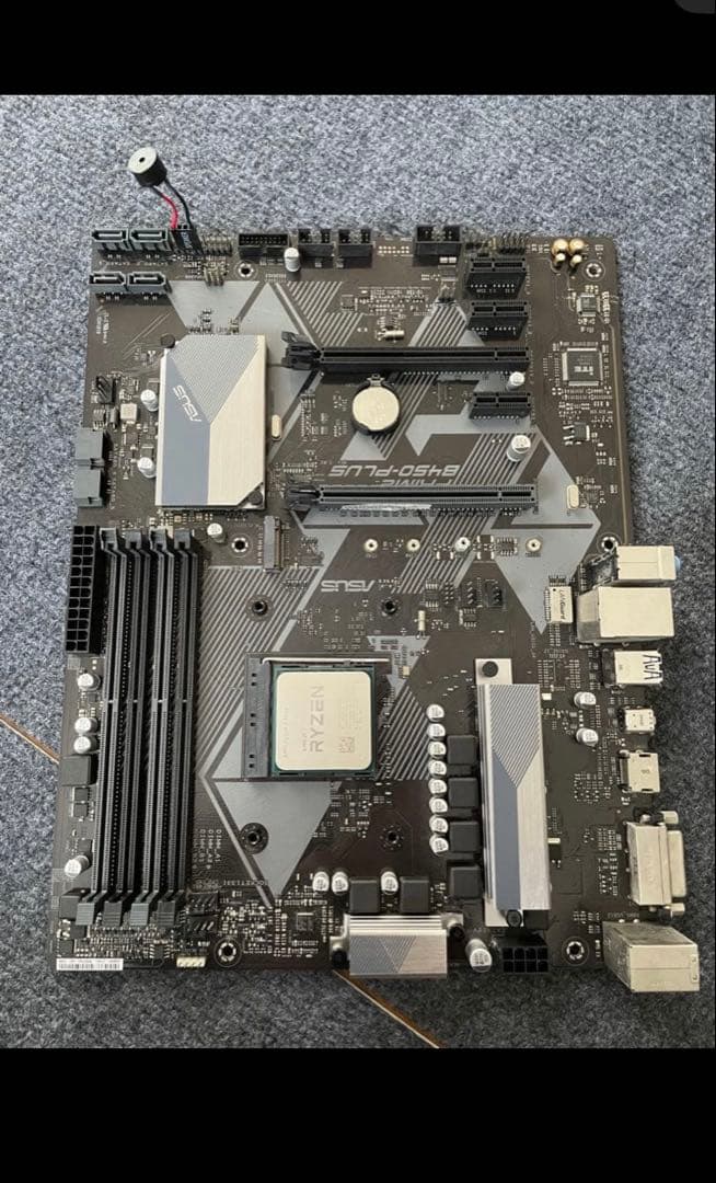 ASUS B450 マザーボード + Ryzen 5 3600 + クーラー