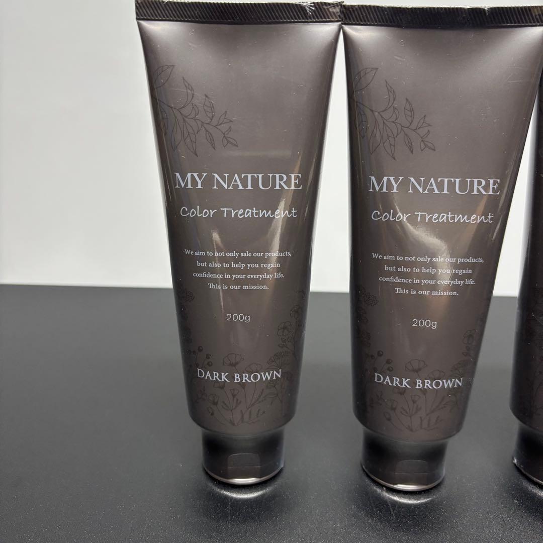 新品マイナチュレカラーリングトリートメントダークブラウン200g×5個