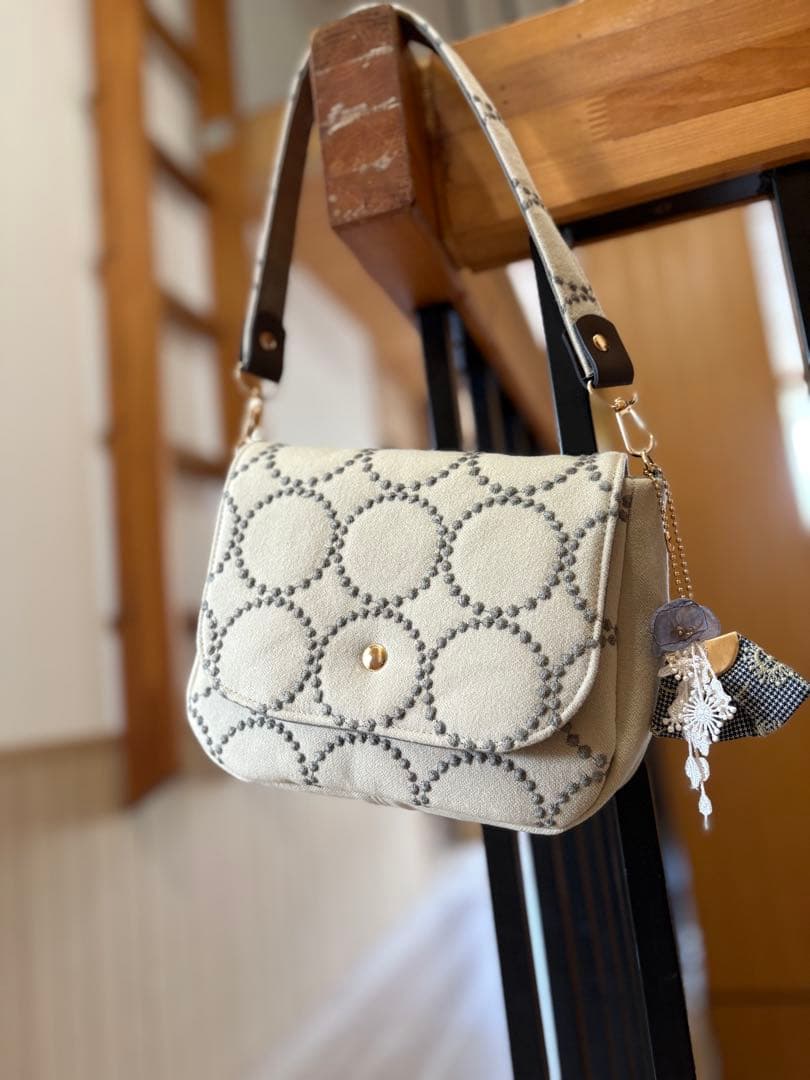 ミナペルホネン⚫︎ハンドメイド⚫︎ミディアムパン　肩ショルダー