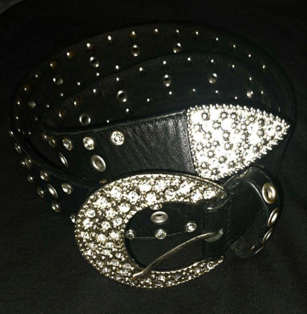 BEAMS FUTURE ARCHIVE スタッズベルトゴールデンサイズ