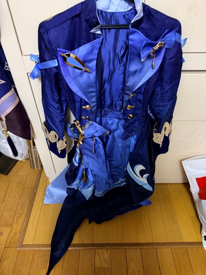 コスプレ　原神　フリーナ　黒　ウーシア　三分妄想Sサイズフルセット 武器　オマケ