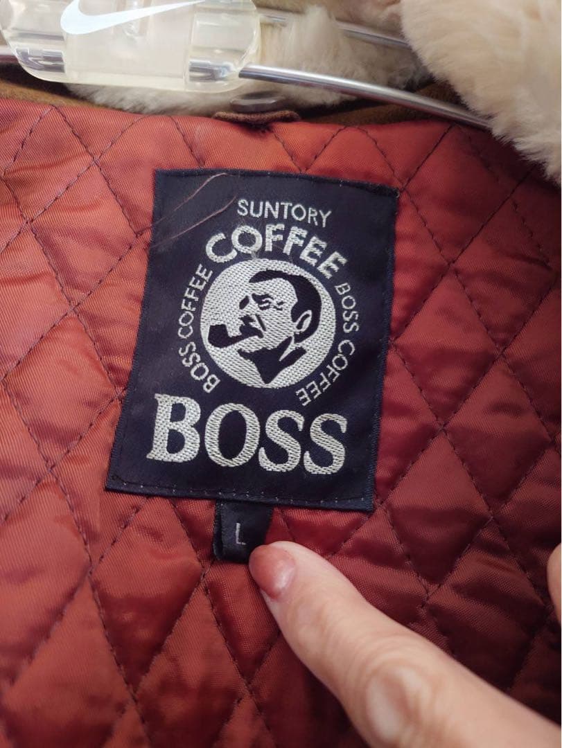 マ*ー様 【ボスジャン】 サントリーBOSS 本革G1 フライトジャケット
