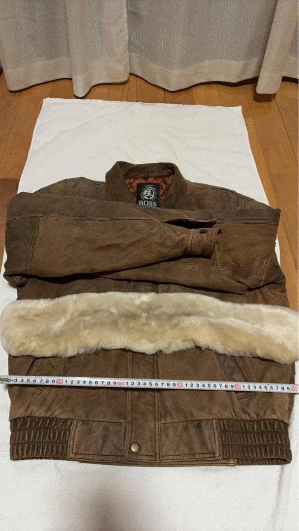 マ*ー様 【ボスジャン】 サントリーBOSS 本革G1 フライトジャケット