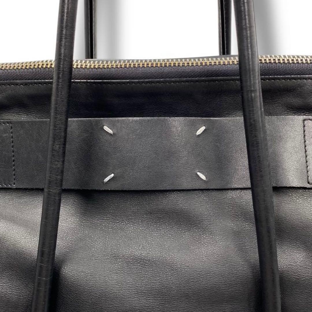 良品 マルジェラ レザー トートバッグ バッグ 大容量 レディース ブラック