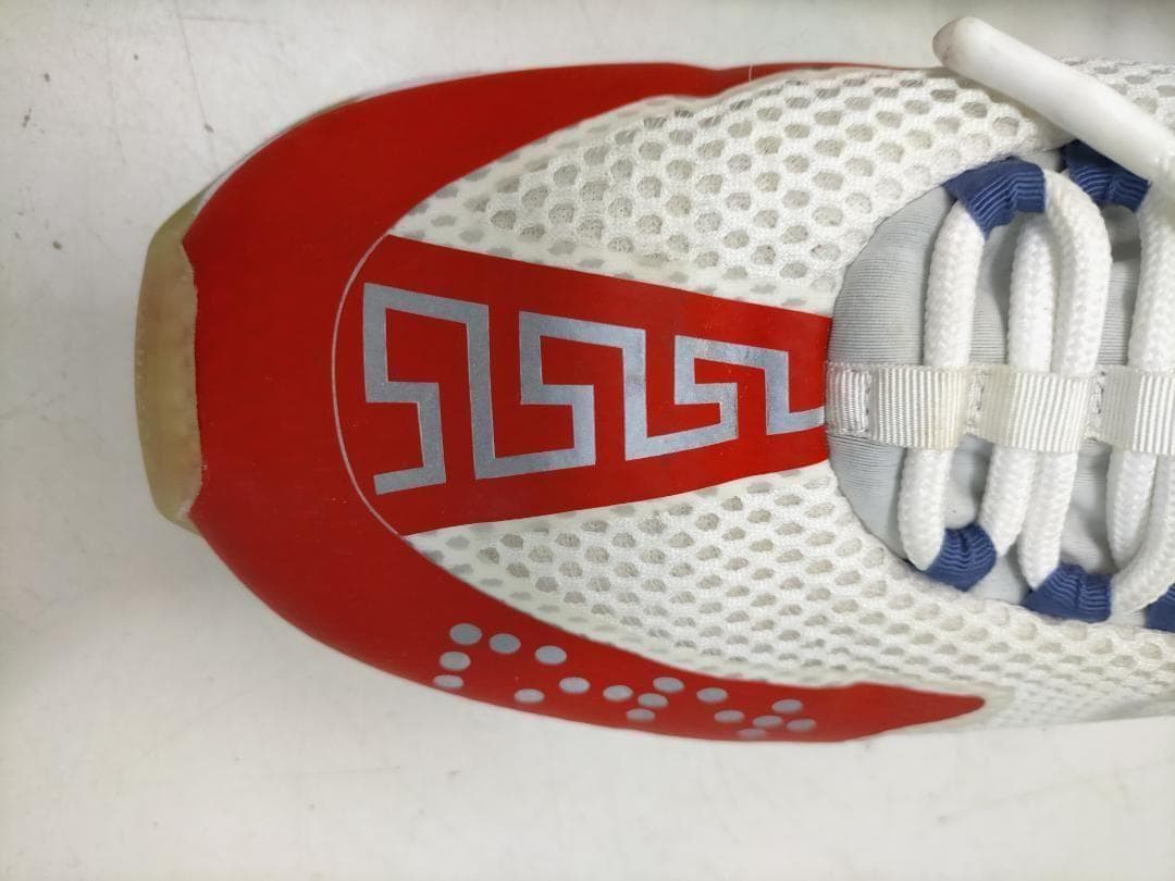 ヴェルサーチ　チェーンリアクション スニーカー 白×灰色 　251121-7Y