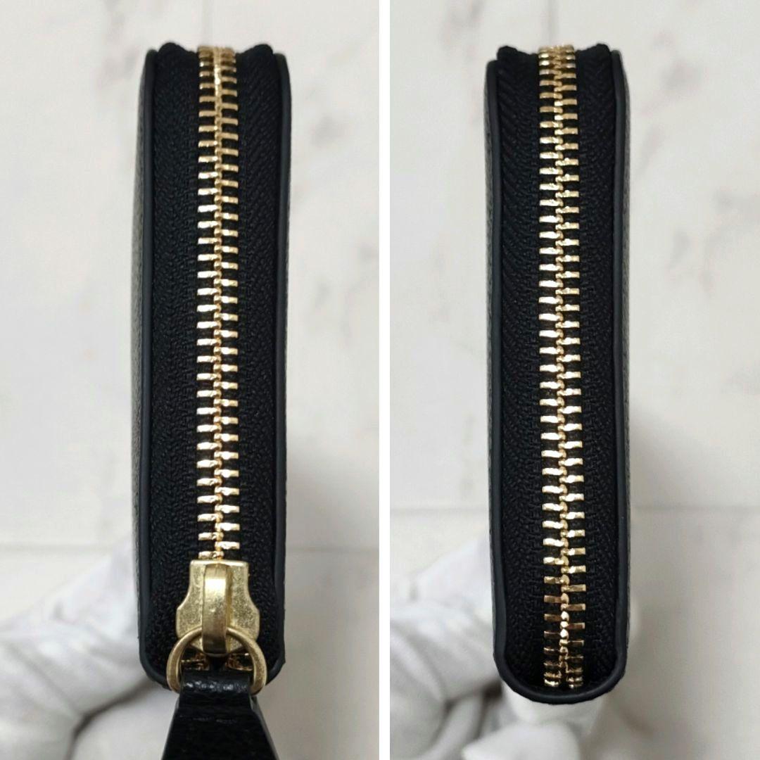 【未使用品】HushTug　ハッシュタグ　ピュアシュリンクレザー　長財布　ジップ