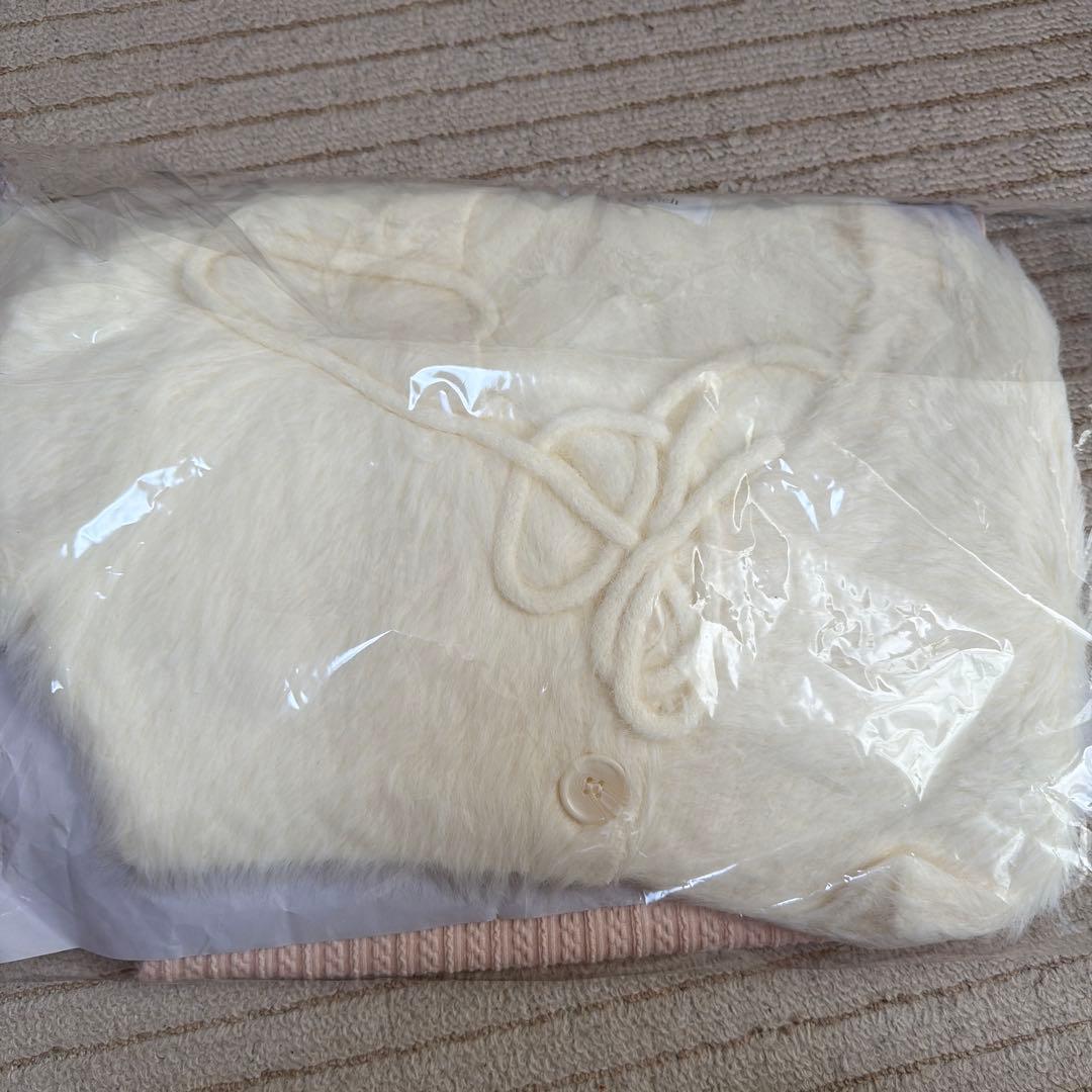 darich ケーブルニットソーセットミニワンピース　ピンク