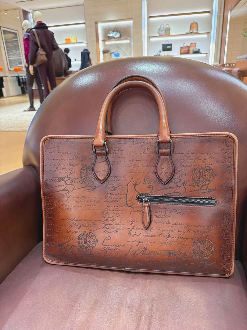 【定価62万希少5スタンプ】ベルルッティアンジュールトートバッグ　ビジネスバッグ