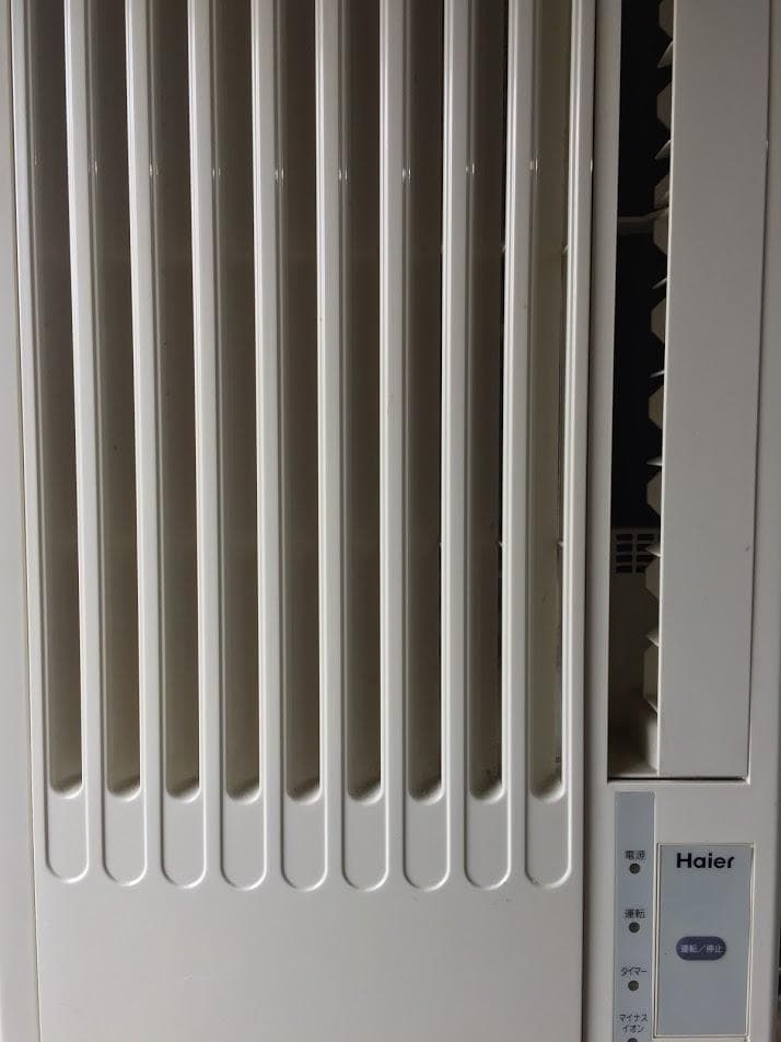 即日発送！カンタン設置テラス　ハイアール 窓用エアコン　ウインド 簡単取り付け！