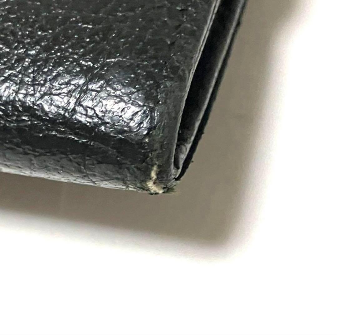 CHANEL シャネル 三つ折り財布 ココマーク ブラック