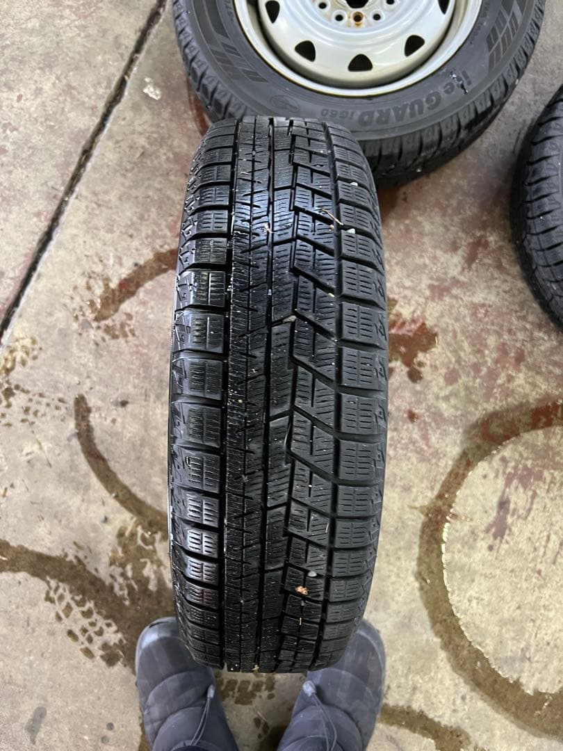 アイスガードiG60 155/70R13 22年製造 4本セット ホイール付き