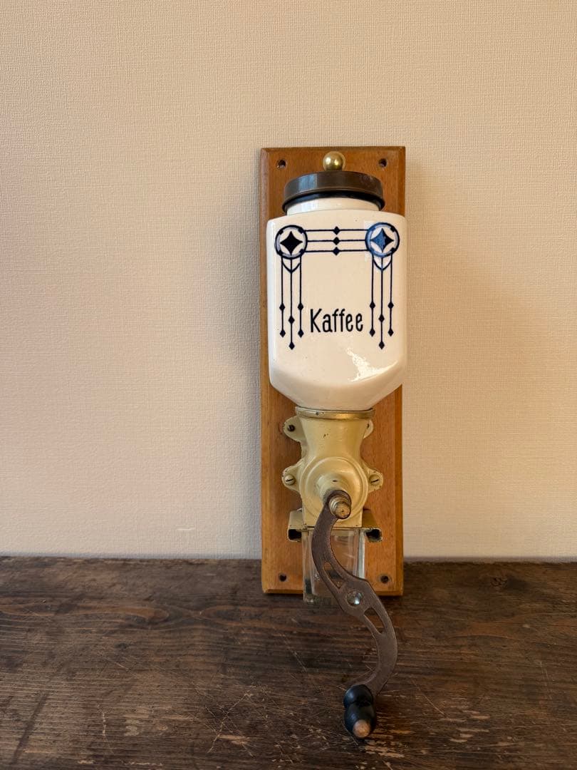 アールデコ コーヒーミル　壁掛け　古道具　外国製