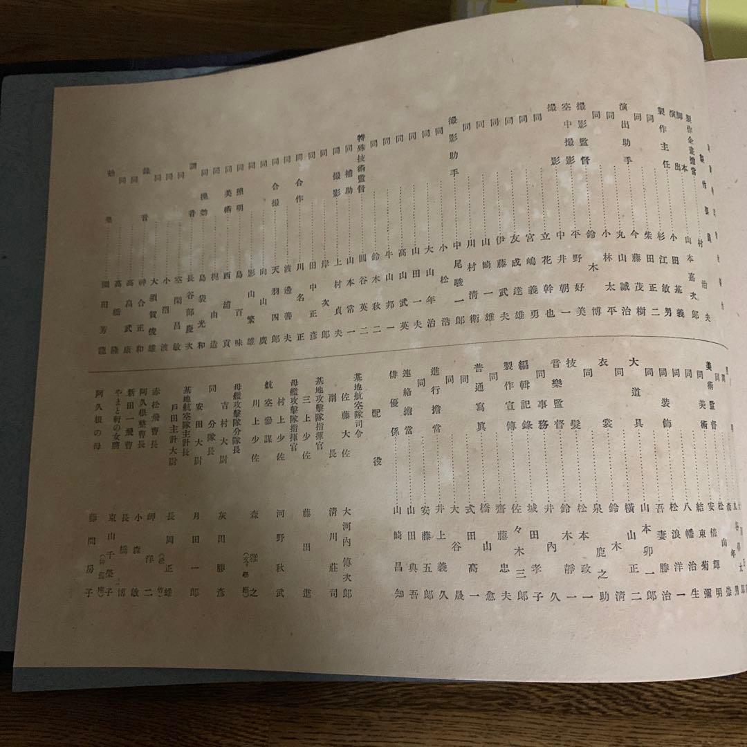 東宝映画　貴重‼️1944年雷撃隊出動　第二次世界大戦　映画制作アルバム