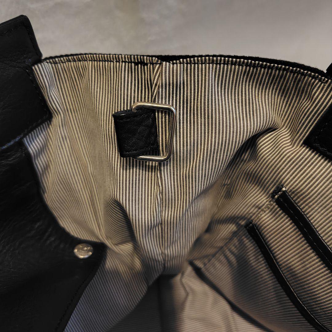 UNITED ARROWS レザー　トートバッグ黒　肩掛け　ビジネスバッグ　A4