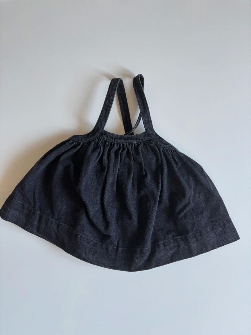ワンピース soor ploom Eloise pinafore-Black Denim