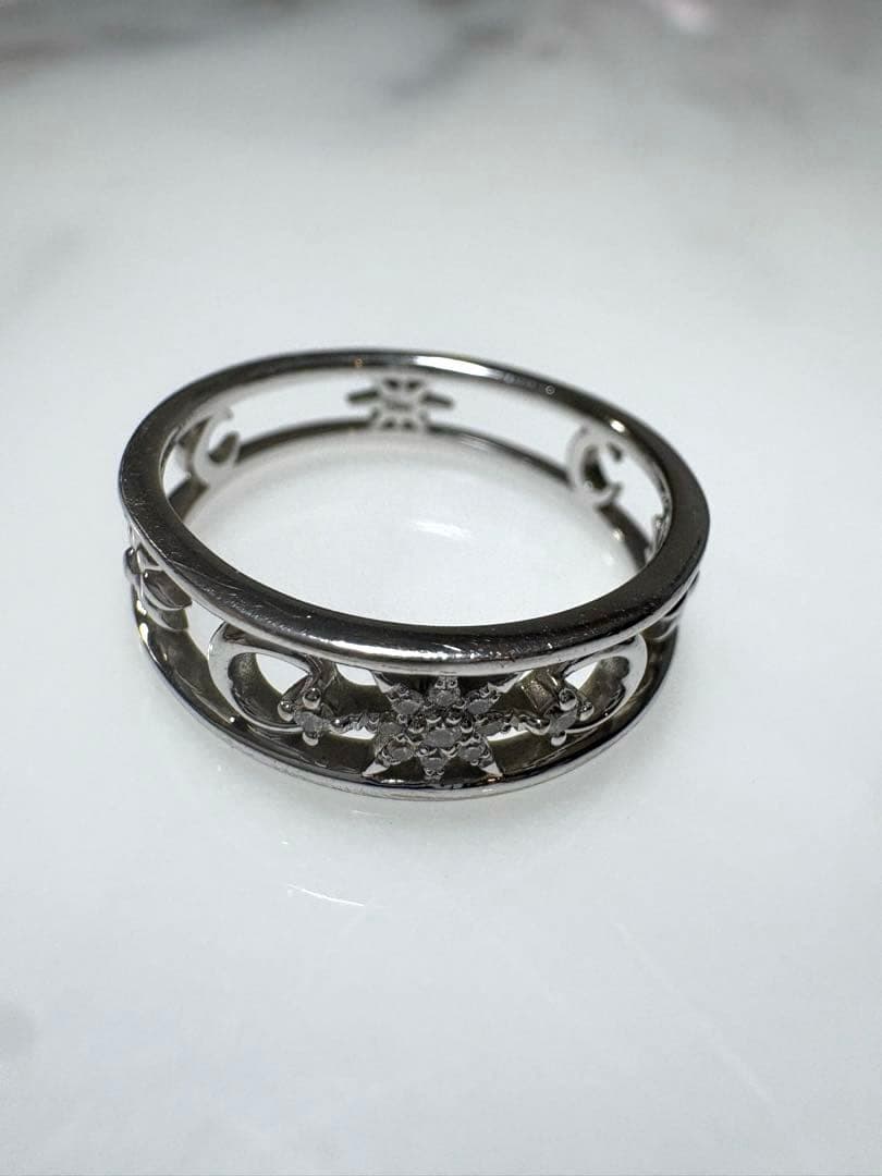 スタージュエリー K18 ダイヤモンド リング 14号