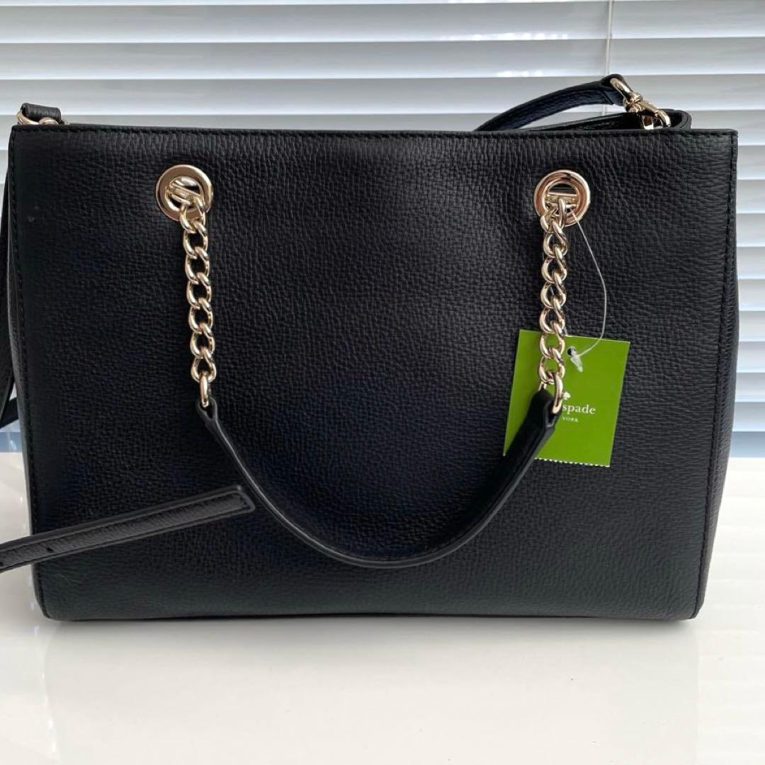 【新品未使用品】ケイトスペード 2ウェイバッグ ショルダーストラップ付き 黒