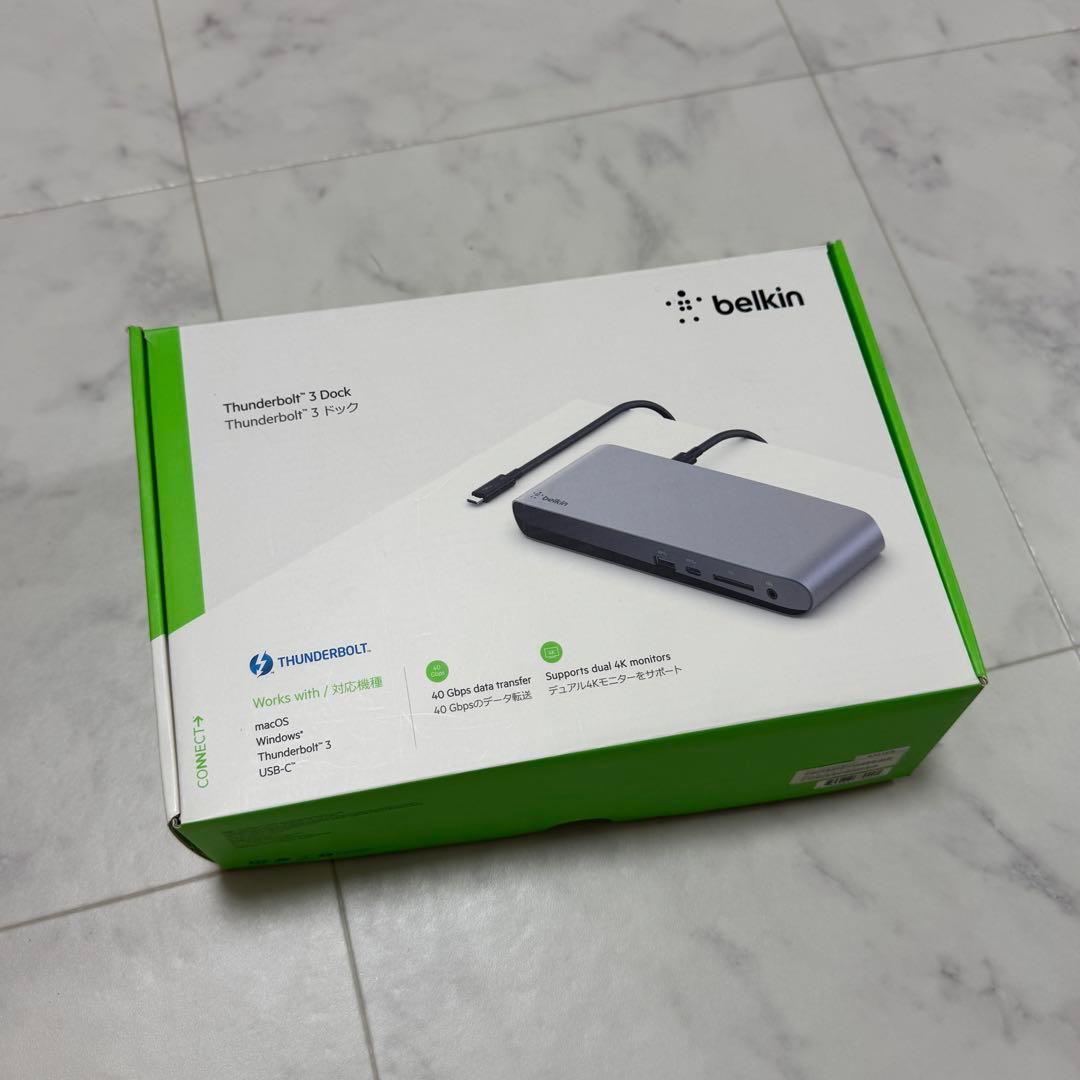 belkin F4U097 ドッキングステーション　USBハブ　箱あり