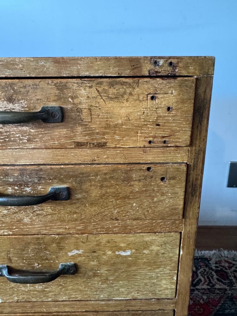 【ゴーシュ様用】木製チェスト 引き出し6段 アンティーク