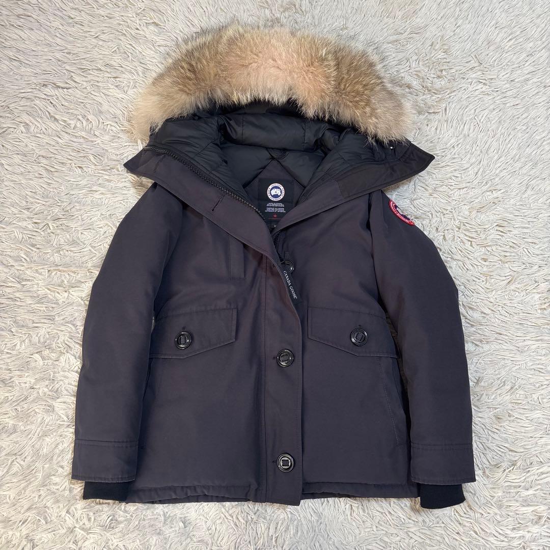 カナダグース シャーロットパーカ ダウンジャケット 2WAY NAVY S