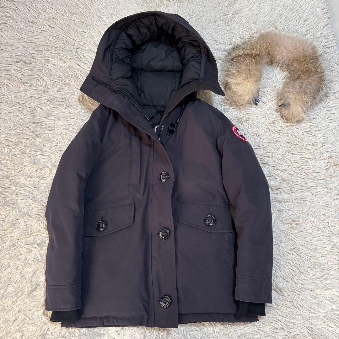 カナダグース シャーロットパーカ ダウンジャケット 2WAY NAVY S