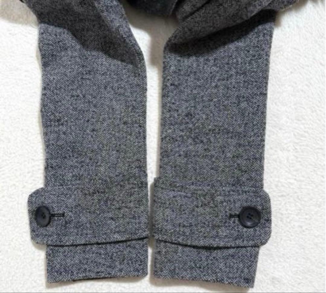 美品　グレースコンチネンタル　ダッフルコート ロング ヘリンボーン　2way